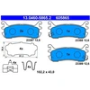 Image de Kit De Plaquettes De Frein, Frein À Disque 13.0460-5865.2 Ate Ate 13.04605865.2 Mazda