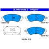 Image de Kit De Plaquettes De Frein, Frein À Disque 13.0460-5859.2 Ate Ate 13.04605859.2 Chevrolet;Daewoo