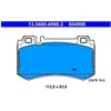 Image de Kit De Plaquettes De Frein, Frein À Disque 13.0460-4998.2 Ate Ate 13.04604998.2 Mercedes-Benz