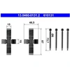 Image de Kit D'Accessoires, Plaquette De Frein À Disque Ate 13.04600131.2 Mercedes-Benz