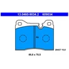 Image de Kit De Plaquettes De Frein, Frein À Disque 13.0460-9034.2 Ate Ate 13.04609034.2 Alfa Romeo