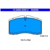 Image de Kit De Plaquettes De Frein, Frein À Disque 13.0460-4056.2 Ate Ate 13.04604056.2 Porsche