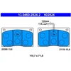 Image de Kit De Plaquettes De Frein, Frein À Disque 13.0460-2824.2 Ate Ate 13.04602824.2 Renault