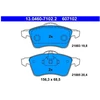Image de Kit De Plaquettes De Frein, Frein À Disque 13.0460-7102.2 Ate Ate 13.04607102.2 Volkswagen