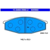 Image de Kit De Plaquettes De Frein, Frein À Disque 13.0460-5960.2 Ate Ate 13.04605960.2 Nissan