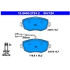 Image de Kit De Plaquettes De Frein, Frein À Disque 13.0460-2724.2 Ate Ate 13.04602724.2 Lancia