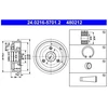 Image de Tambour De Frein 24.0216-5701.2 Ate Ate 24.02165701.2 Citroen;Peugeot