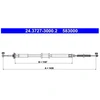 Image de Tirette À Câble, Frein De Stationnement 24.3727-3000.2 Ate Ate 24.37273000.2 Lancia