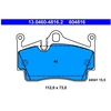 Image de Kit De Plaquettes De Frein, Frein À Disque 13.0460-4816.2 Ate Ate 13.04604816.2 Porsche