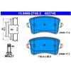 Image de Kit De Plaquettes De Frein, Frein À Disque 13.0460-2748.2 Ate Ate 13.04602748.2 Audi;Volkswagen