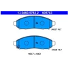 Image de Kit De Plaquettes De Frein, Frein À Disque 13.0460-5783.2 Ate Ate 13.04605783.2 Nissan