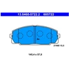 Image de Kit De Plaquettes De Frein, Frein À Disque 13.0460-5722.2 Ate Ate 13.04605722.2 Toyota