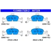 Image de Kit De Plaquettes De Frein, Frein À Disque 13.0460-7329.2 Ate Ate 13.04607329.2 Audi