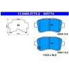 Image de Kit De Plaquettes De Frein, Frein À Disque 13.0460-5774.2 Ate Ate 13.04605774.2 Suzuki