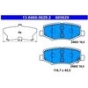 Image de Kit De Plaquettes De Frein, Frein À Disque 13.0460-5629.2 Ate Ate 13.04605629.2 Jeep