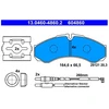 Image de Kit De Plaquettes De Frein, Frein À Disque 13.0460-4860.2 Ate Ate 13.04604860.2 Renault