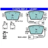 Image de Kit De Plaquettes De Frein, Frein À Disque Ate Ceramic 13.0470-3861.2 Ate 13.04703861.2 Alfa Romeo;Fiat;Lancia