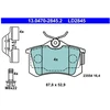 Image de Kit De Plaquettes De Frein, Frein À Disque Ate Ceramic 13.0470-2845.2 Ate 13.04702845.2 Renault