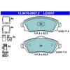 Image de Kit De Plaquettes De Frein, Frein À Disque Ate Ceramic 13.0470-2857.2 Ate 13.04702857.2 Opel;Vauxhall