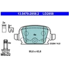 Image de Kit De Plaquettes De Frein, Frein À Disque Ate Ceramic 13.0470-2858.2 Ate 13.04702858.2 Opel;Vauxhall