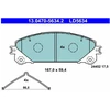 Image de Kit De Plaquettes De Frein, Frein À Disque Ate Ceramic 13.0470-5634.2 Ate 13.04705634.2 Lexus;Subaru;Toyota