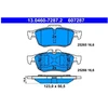 Image de Kit De Plaquettes De Frein, Frein À Disque 13.0460-7287.2 Ate Ate 13.04607287.2 Renault