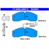 Image de Kit De Plaquettes De Frein, Frein À Disque 13.0460-4865.2 Ate Ate 13.04604865.2 Nissan