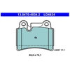 Image de Kit De Plaquettes De Frein, Frein À Disque Ate Ceramic 13.0470-4834.2 Ate 13.04704834.2 Volkswagen