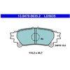 Image de Kit De Plaquettes De Frein, Frein À Disque Ate Ceramic 13.0470-5635.2 Ate 13.04705635.2 Lexus;Toyota