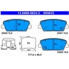 Image de Kit De Plaquettes De Frein, Frein À Disque 13.0460-5633.2 Ate Ate 13.04605633.2 Hyundai;Kia