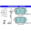 Image de Kit De Plaquettes De Frein, Frein À Disque Ate Ceramic 13.0470-2770.2 Ate 13.04702770.2 Audi;Porsche