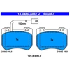 Image de Kit De Plaquettes De Frein, Frein À Disque 13.0460-4867.2 Ate Ate 13.04604867.2 Alfa Romeo