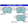 Image de Kit De Plaquettes De Frein, Frein À Disque Ate Ceramic 13.0470-7300.2 Ate 13.04707300.2 Citroen;Peugeot