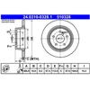 Image de Disque De Frein Ate 24.03100328.1 Mercedes-Benz