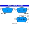 Image de Kit De Plaquettes De Frein, Frein À Disque 13.0460-7286.2 Ate Ate 13.04607286.2 Volkswagen