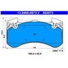 Image de Kit De Plaquettes De Frein, Frein À Disque 13.0460-4873.2 Ate Ate 13.04604873.2 Audi