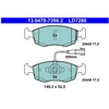 Image de Kit De Plaquettes De Frein, Frein À Disque Ate Ceramic 13.0470-7288.2 Ate 13.04707288.2 Fiat