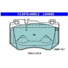 Image de Kit De Plaquettes De Frein, Frein À Disque Ate Ceramic 13.0470-4880.2 Ate 13.04704880.2 Mercedes-Benz