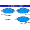 Image de Kit De Plaquettes De Frein, Frein À Disque 13.0460-2610.2 Ate Ate 13.04602610.2 Mercedes-Benz