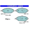 Image de Kit De Plaquettes De Frein, Frein À Disque Ate Ceramic 13.0470-2610.2 Ate 13.04702610.2 Mercedes-Benz