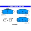 Image de Kit De Plaquettes De Frein, Frein À Disque 13.0460-7309.2 Ate Ate 13.04607309.2 Opel;Vauxhall