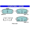 Image de Kit De Plaquettes De Frein, Frein À Disque Ate Ceramic 13.0470-7309.2 Ate 13.04707309.2 Opel;Vauxhall