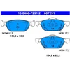 Image de Kit De Plaquettes De Frein, Frein À Disque 13.0460-7291.2 Ate Ate 13.04607291.2 Honda