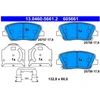 Image de Kit De Plaquettes De Frein, Frein À Disque 13.0460-5661.2 Ate Ate 13.04605661.2 Hyundai;Kia