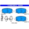 Image de Kit De Plaquettes De Frein, Frein À Disque 13.0460-2602.2 Ate Ate 13.04602602.2 Alfa Romeo;Fiat;Jeep