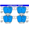 Image de Kit De Plaquettes De Frein, Frein À Disque 13.0460-7316.2 Ate Ate 13.04607316.2 Mercedes-Benz