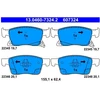 Image de Kit De Plaquettes De Frein, Frein À Disque 13.0460-7324.2 Ate Ate 13.04607324.2 Opel;Vauxhall