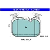 Image de Kit De Plaquettes De Frein, Frein À Disque Ate Ceramic 13.0470-4875.2 Ate 13.04704875.2 Bmw