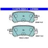 Image de Kit De Plaquettes De Frein, Frein À Disque Ate Ceramic 13.0470-5664.2 Ate 13.04705664.2 Mazda