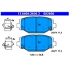 Image de Kit De Plaquettes De Frein, Frein À Disque 13.0460-2606.2 Ate Ate 13.04602606.2 Fiat;Lancia